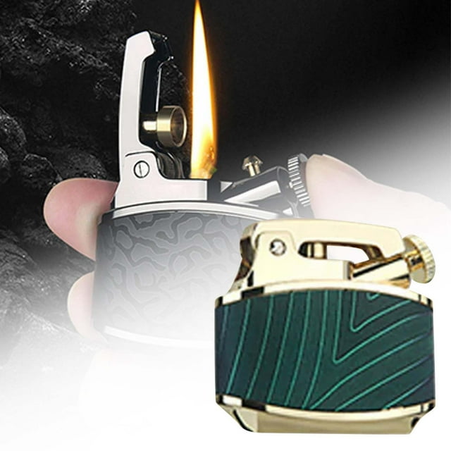 Riforla Kérosène Style Vintage avec Corps en Métal Rechargeable et Roues Intégrées Compact et Portable (Kérosène Non Inclus) Camping & Randonnée