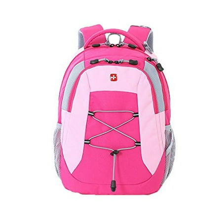 Swiss Gear SA5933 Laptop Computer Tablet Notebook Backpack - for School, Travel, Carry On Luggage, Women, Men, Student, Professional Use - Pink, 19