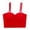 Red, variant on Women Fashion Sexy Summer Adjustable Shoulder Straps Round Neck Sleeveless Sling Crop Top Vest Red XL