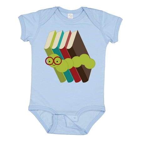 

Inktastic Bookworm Books Reading Gift Baby Boy or Baby Girl Bodysuit