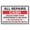 Warning Sign 2, variant on After Hours Payment Drop-Off Red Retro Metal Tin Sign 8"x12", Funny Wall Decor for Shop Yard Man Cave Garage Outdoor, Indoor Outdoor Use