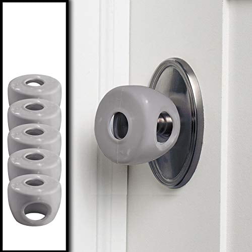 Deter Little Kids from Opening Doors with A Child Proof Door Handle Lock Diddle Door knob Baby Safety Cover 5 Pack 