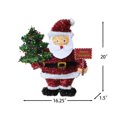 thumbnail image 1 of Christmas tinsel santa claus wreath, 1 of 4