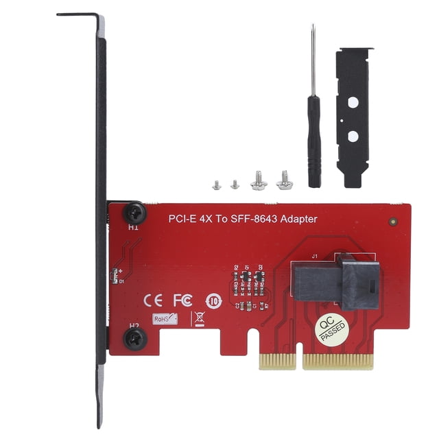 SFF-8643 to PCI-E 4X Adapter Card Converter with 1 Mini-SAS HD 36Pin Female Connector