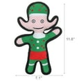 thumbnail image 3 of Tuffy Holiday Elf Durable Plush Squeaky Dog Toy, 2 Pack, 3 of 8
