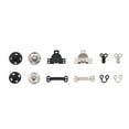 thumbnail image 6 of 100Pcs Sewing Accessories Package Sew-on Snaps, Bra Hook Eye, Pants Hook and Eye for Clothing Repairs Alterations, 6 of 8