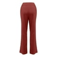 thumbnail image 3 of Women's Pants Plus Size Casual Jogger Pants for Women Solid Color Comfy High Rise Pants for Women Fashion Loose Fit Workout Pants(Red XL), 3 of 4