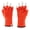 Blaze Orange, variant on Lightweight Fingerless Wool Gloves