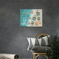 thumbnail image 3 of Nautical Beach Wall Art Coastal Starfish Seashell Pictures Wall Decor Beach Theme Canvas Print Inspirational Painting Framed Modern Home Artwork For Bathroom Living Room Bedroom Office 16"x12", 3 of 6