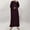 Dark Gray, variant on asdoklhq Dresses for Women Contrasting Color Slim Temperament Long Skirt with Foil Splicing Muslim Dress Dress Green S