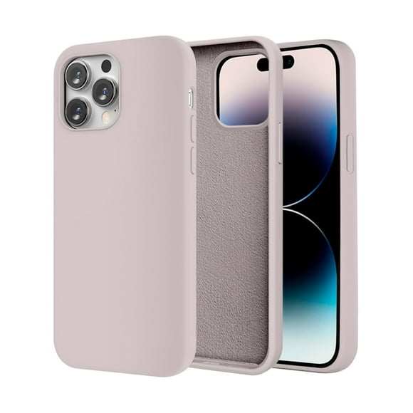 Funda de Protección para iPhone 14 Pro - Sovico - Silicón con Forro de Microfibra