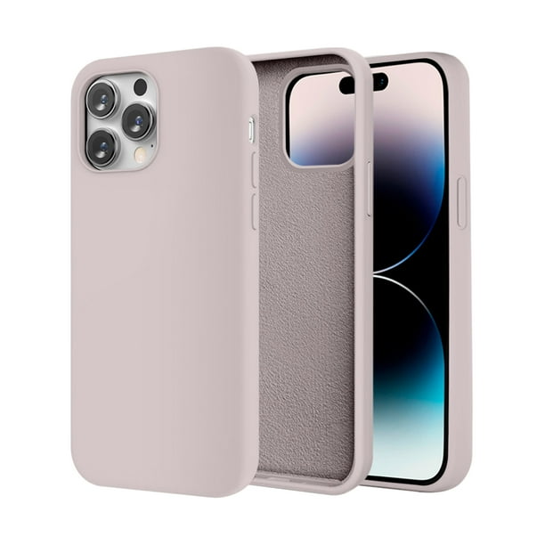 Funda de Protección para iPhone 14 Pro Max - Sovico - Silicón con Forro de Microfibra