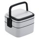 thumbnail image 2 of Portable Plastic Double-Layer Lunch Box, 2 of 5