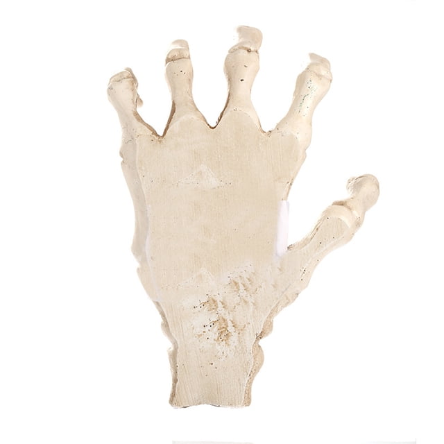 Bearachild Estatua de hueso de mano de Halloween, escultura de jardín, manualidades de aprendizaje de ciencia Artesanía Bearachild HA061563-00