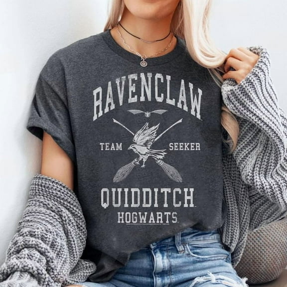 Harry Potter Ravenclaw Team Seeker Hogwarts Quidditch,Short Sleeve T-Shirt, Men's And Women's Graphic Tee 100% Cotton by TBun, Full Sizes S-5XL