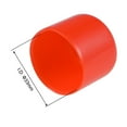 thumbnail image 3 of Uxcell Rubber End Caps Plastic Vinyl Round Bolt Cap Cover Thread Protectors Red 33mm, 3 of 6