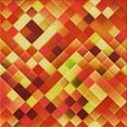 thumbnail image 1 of Ahgly Tapis d'Intérieur Lavable en Machine Carré Transitionnel Néon Rouge, 7 Pieds Carré, 1 of 7