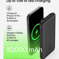 thumbnail image 5 of Belkin BoostCharge USB-C Portable Charger 10K Power Bank for iPhone 16, iPhone 15, Samsung Galaxy, iPad, Google Pixel & More - Black, 5 of 9