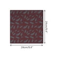 thumbnail image 2 of INSPIRE CHIC Men's Feather Pocket Square Soft Solid Handkerchief with Embroidered Edge Dark Red One Size, 2 of 4