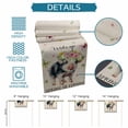 thumbnail image 6 of Spring Pig Table Runner - 60 Inch Long Butterfly Botanical Floral Rustic Cotton and Linen Blended Dress Scarves Farmhouse Table Runner for Kitchen Dining, Coffee Table, 13" x 60", 6 of 8