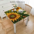 thumbnail image 2 of nygtbtfer Tablecloth for Rectangle Tables Yellow Rustic Floral Pattern Table Covers,Spring Flower Table Cloth for Home Dining Kitchen Outdoor Party Decoration,Washable, 2 of 7