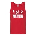 thumbnail image 2 of Jesus Matters Christian Love God Church | Mens Inspirational/Christian Graphic Tank Top, Red, Medium, 2 of 3