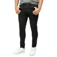thumbnail image 3 of RAW X Men's Skinny Fit Biker Jean, Comfy Flex Stretch Moto Wash Denim Jeans Pants, Jet Black, 36W X 32L, 3 of 9