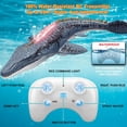 thumbnail image 4 of Remote Control Mosasaurus Dinosaur Toys for Boys Kids, Rechargable Swimming Pool High Simulation Toys, Electric RC Sea Monster with Light & Spray Water Birthday Gift for Ages 3 4 5 6 7 8 9, 4 of 6