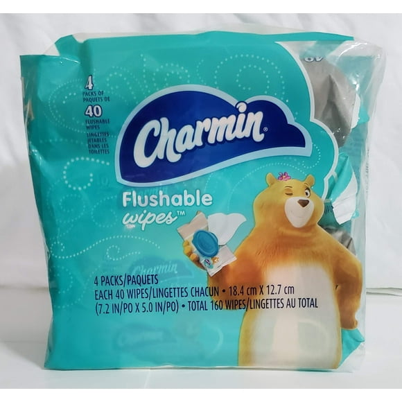 Charmin Freshmates Flushable Wipes Triple Pack Refills, 160 Count