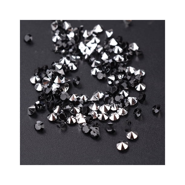 Qarigey 1000 piezas de diamantes de imitación de fijación en caliente, cristales redondos en punta, piedras Strass, dijes para decoración de uñas, Ropa, zapatos y accesorios Miscelánea tipo10 Qarigey AP009833-10
