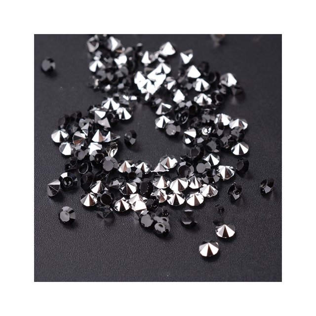 Qarigey 1000 piezas de diamantes de imitación de fijación en caliente, cristales redondos en punta, piedras Strass, dijes para decoración de uñas, Ropa, zapatos y accesorios Miscelánea tipo10 Qarigey AP009833-10