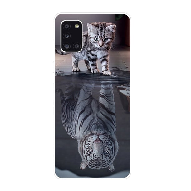 Bonita funda de teléfono de perro cachorro para Samsung Galaxy A21 A30 A50 A52 S A13 A22 A23 A32 A33 A53 A73 5G A12 A31 A51 A70 A71 A72 funda blanda Fivean unisex