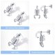 thumbnail image 5 of Pendientes de botón de escorpión de plata esterlina 925 Silvora Pendientes de declaración de animales joyería hipoalergénica, 5 of 6