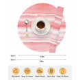 thumbnail image 6 of 15 Inch Round Placemats Set of 6, Pink Ombre Non Slip Heat Insulation PP Table Mats, Modern Abstract Art Farmhouse Washable Place Mats for Kitchen Dining Party Table Decor, 6 of 7