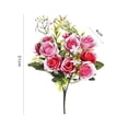 thumbnail image 6 of Yirtree Rose Artificial Flowers, Silk Flowers with Stems Fake Flowers Bouquet for Valentine's Day Decoration Wedding Centerpieces Party Table Floral Arrangements Home Bridal Decor, 6 of 8