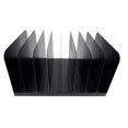 Desktop File Organizer Vertical 8 Slot, Black Grade Steel