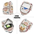 thumbnail image 5 of FORMRS Mini Backpack Purse for Women Travel Daypack Casual Shoulder Bag, Pink Donut, 5 of 7