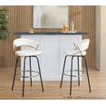 thumbnail image 3 of LumiSource Jie 30" Fixed-Height Barstool - Set of 2, 3 of 6