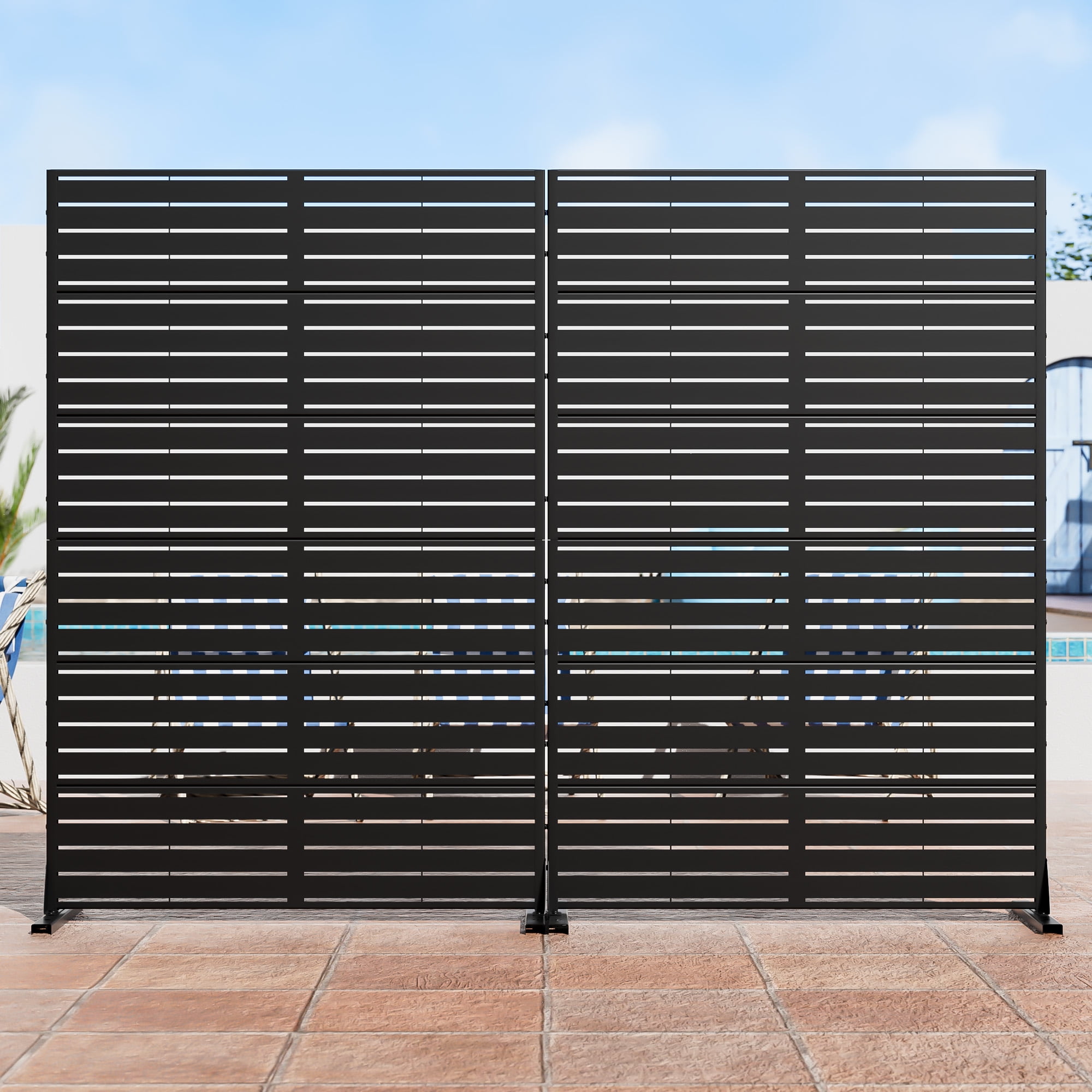 MAYEERTY 72" x 47" Privacy Screen Fence, Heavy Duty Fence Privacy Screen Outdoor