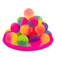 thumbnail image 1 of 1 Pcs 25 mm Two-Color Elastic Ball Toy Children Colored Boy Rubber One Size, 1 of 5