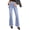 Light Blue, variant on Womens Bootcut Denim Jeans Wide Leg Pants | Stretchy, High Waisted Rise, Flare Bell Bottom, Pockets, Trendy Casual, Going Out Outfits, Fall Winter Fashion Clothing