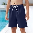 thumbnail image 2 of Mnyotv Boys Athletic Shorts with Pockets Drawstring Elastic Waist Wide Leg Shorts Summer Clothes Size 11-12 Years, 2 of 6
