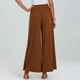 thumbnail image 5 of Pantalones de Cintura Alta con Elástico para Mujer, Estilo Informal, Holgados, de Pierna y Bolsillos. Marrón S, 5 of 8