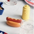 thumbnail image 6 of AMERICANA HOT DOG AND MUSTARD HAND PAINTED SALT & PEPPER SHAKER SET, 6 of 6