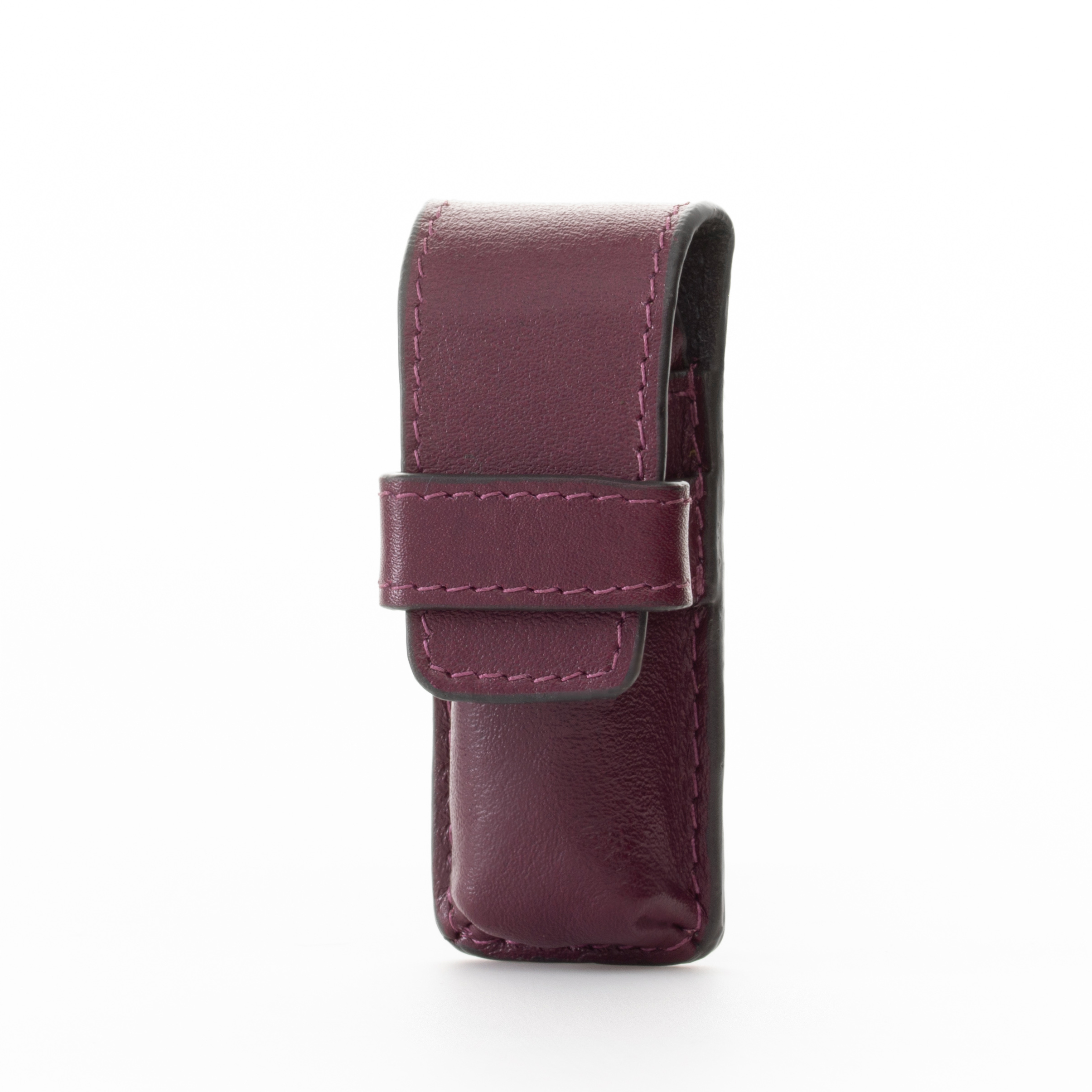 GERMANIKURE Nail clipper and Glass Nail File Set in Purple Leather Case - Made in Solingen Germany of FINOX Stainless Steel, Glass Nail Care Supplies Made in Czech Republic