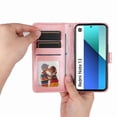 thumbnail image 4 of Funda tipo cartera GANGXUN para Xiaomi Redmi Note 13 4G , diseño girasol, cuero PU, soporte, cierre magnético, tarjetero, 4 of 5