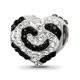 925 Charme en Argent Sterling pour Bracelet Noir Blanc Preciosa Cristal Perle d'Amour Pierre – image 1 sur 7