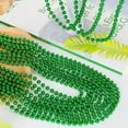72PCS Green Bead Necklace, Mardi Gras Beads Necklace Accessories Bulk