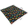 thumbnail image 4 of Multicolor Controllers Games Icons Black Pattern Blanket,Comfortable Soft Flannel Throw Blanket,All Season,Warm Lightweight Blankets for Sofa Bed Couch Living Room Chair,50"x60", 4 of 4