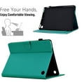 thumbnail image 2 of Case for Amazon Kindle Fire 7 12th Gen 2022, Fiber Texture PU Leather Folio Stand Cover Flip Tablet Case with Credit Card Slot & Auto Wake/Sleep & Magnetic Clasp for Fire 7 12th Gen 2022, Light Green, 2 of 6